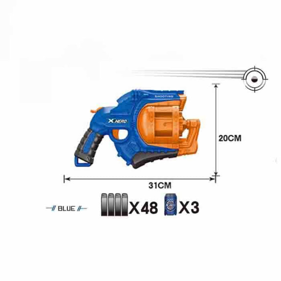 MANUAL SOFT BULLET GUN \/ 2 COLORS